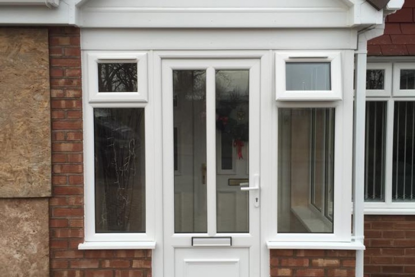 House Extension Building Specialists Walsall, Wednesbury - just the garage door to go...
